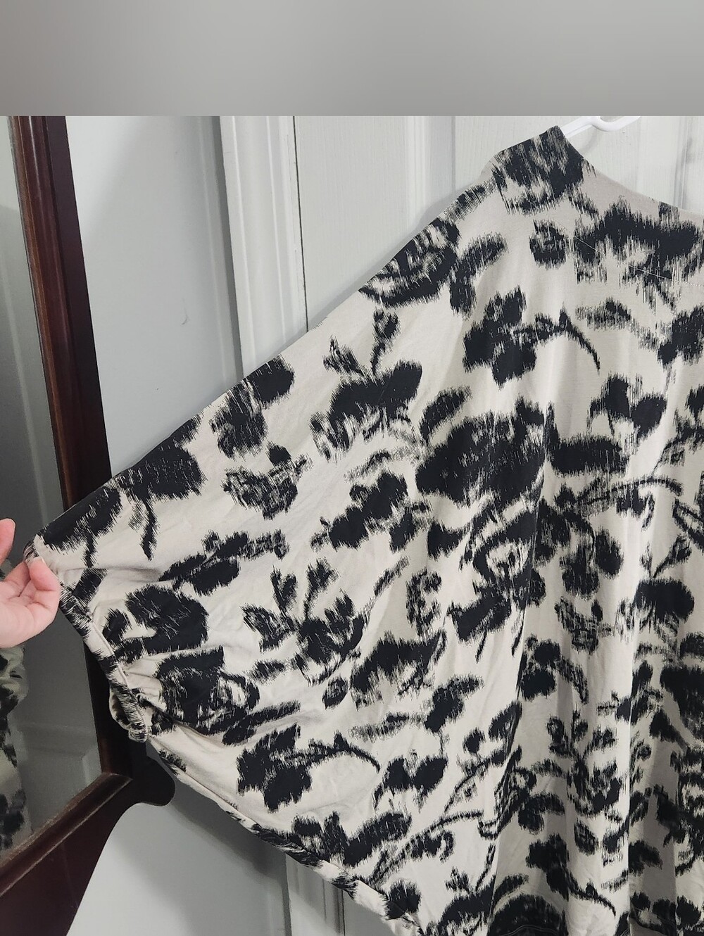 Bryn Walker wilder tunic oversized sloan floral print blouse dolman sleeves XL - Picture 2 of 8